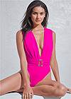 Alternate View Sports Illustrated Swim™ Plunging Belted One-Piece