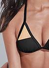 Detail front view Sports Illustrated Swim™ Mesh Panel Triangle Top