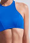 Detail front view Sports Illustrated Swim™ High Neck Sport Top