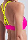 Detail back view Sports Illustrated Swim™ High Neck Sport Top