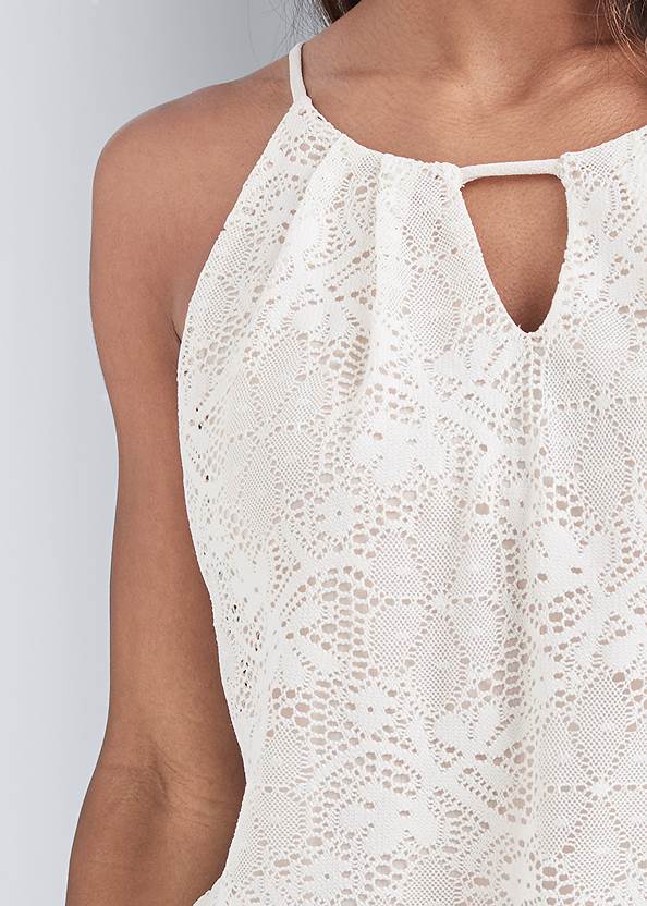 Alternate View Lace Sleeveless Top