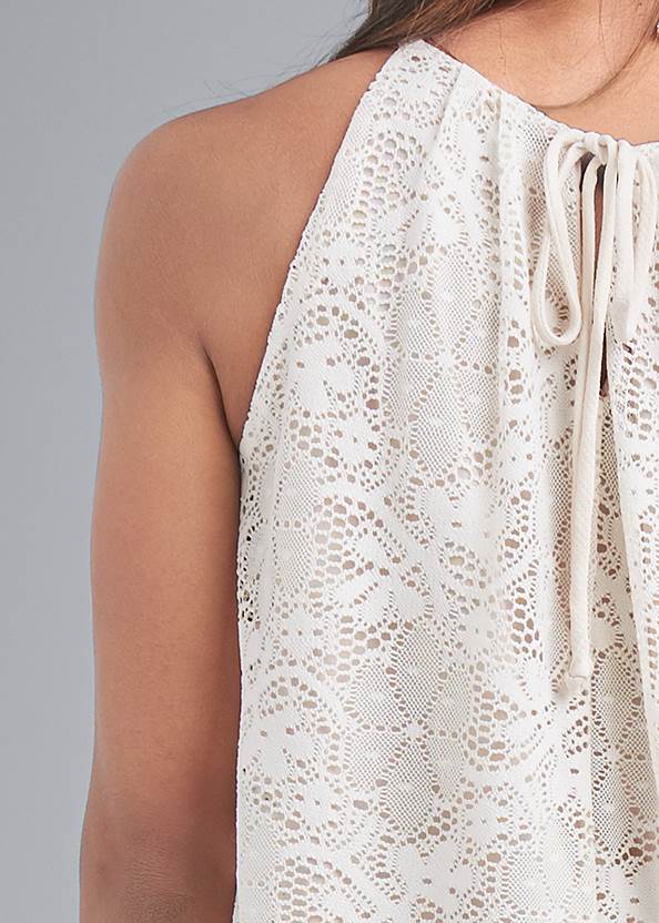 Alternate View Lace Sleeveless Top