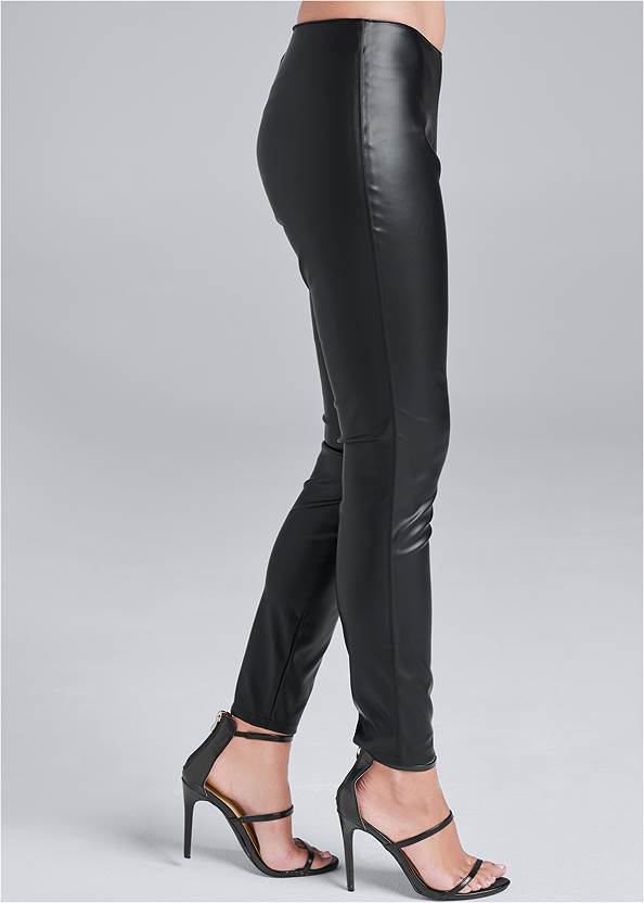 Alternate View Faux-Leather Leggings