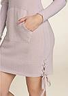 Detail  view Brushed Waffle Knit Dress