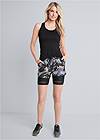 Full front view Camo Active Shorts Set