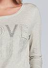 Alternate View Embellished Love Graphic Top