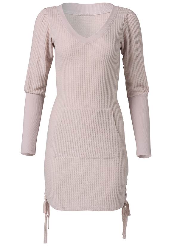 Ghost with background  view Brushed Waffle Knit Dress