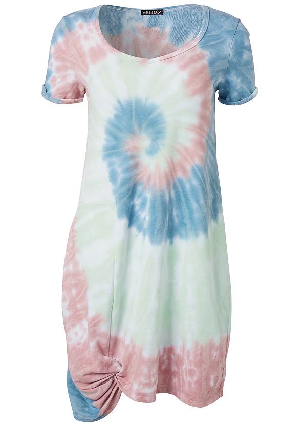 Ghost with background  view Tie Dye Knotted Lounge Dress