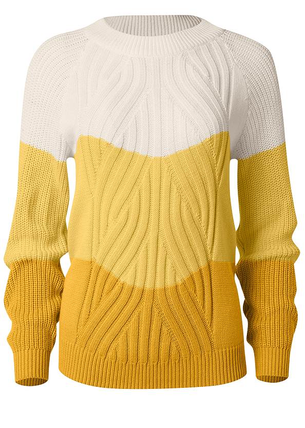 Alternate View Color Block Sweater