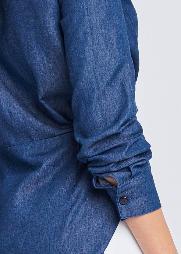 Alternate View Chambray Knot Twist Top
