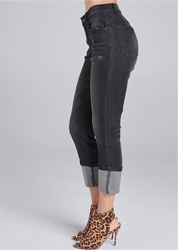 Alternate View Cropped Cuff Jeans