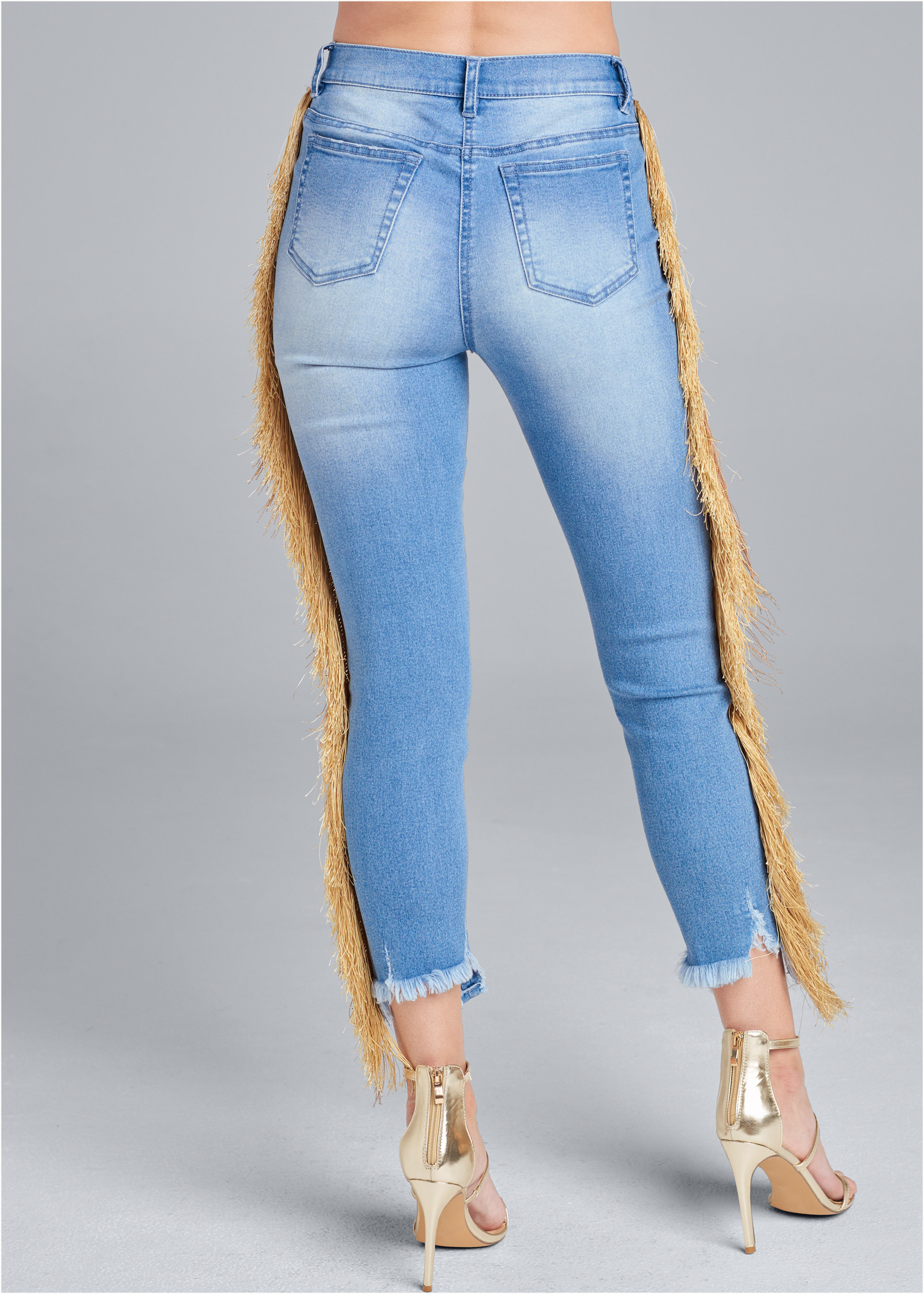 Capri jeans 2024 with fringe