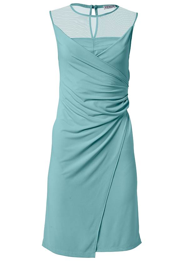 Ghost with background  view Faux-Wrap Dress