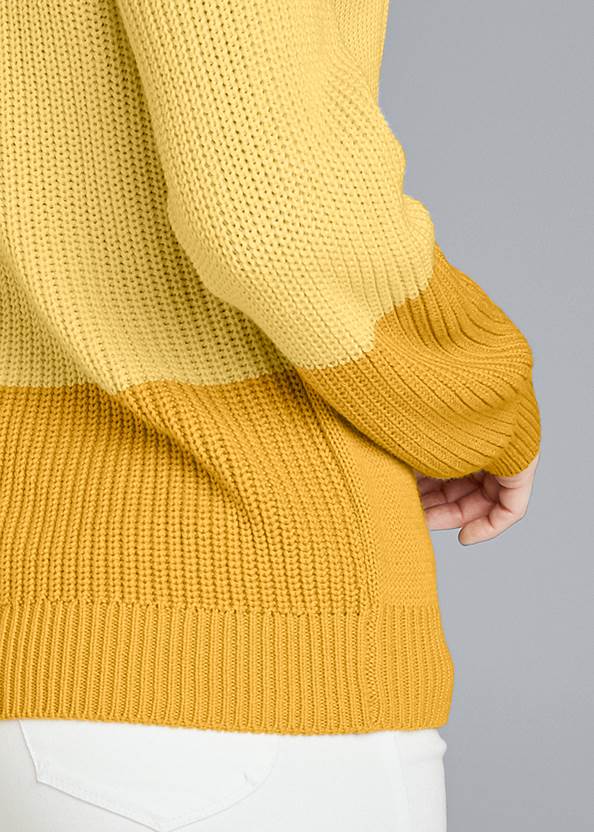 Alternate View Color Block Sweater