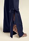 Detail side view Smoothing Tie Bow Hem Pants