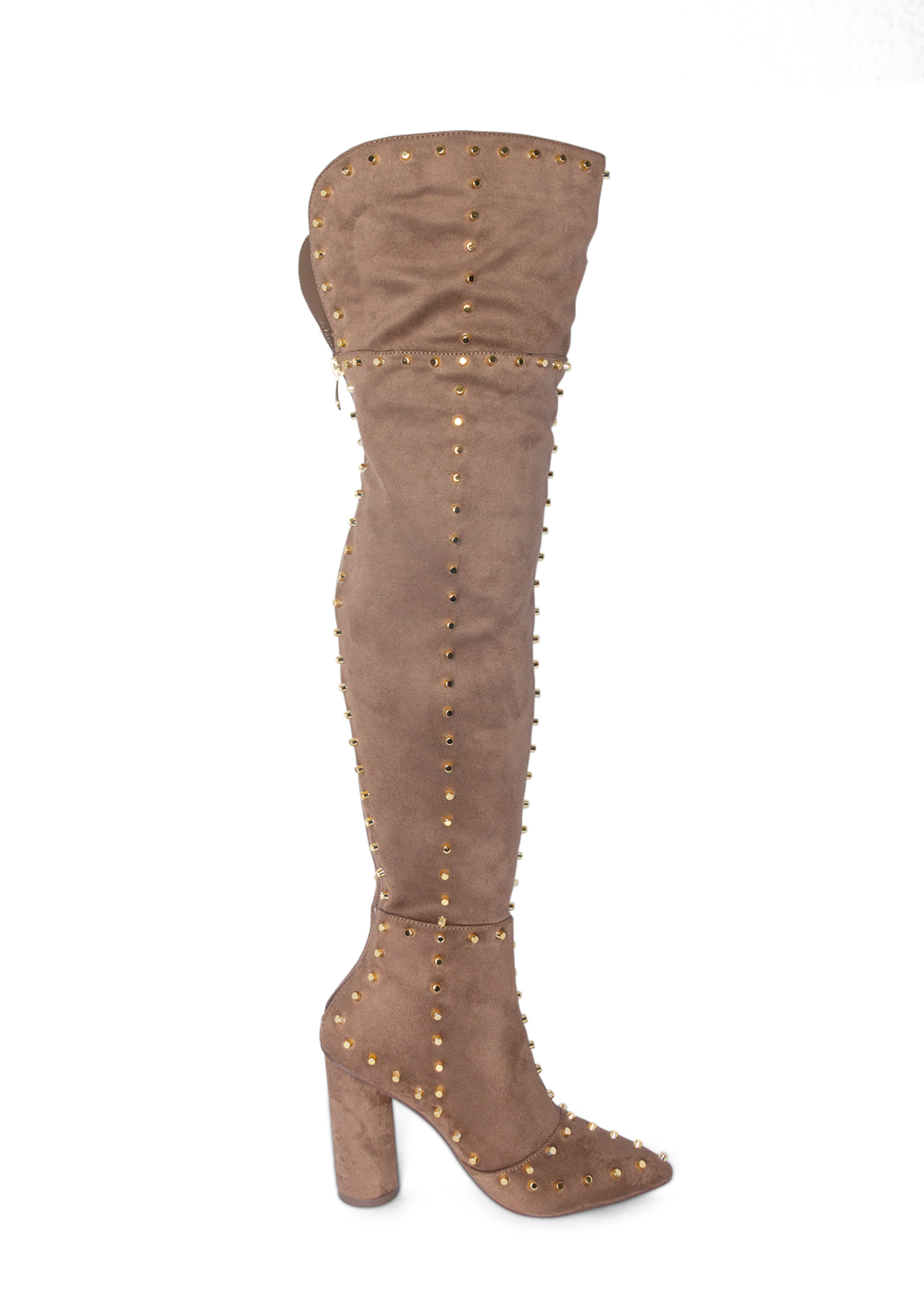 venus studded over the knee boots