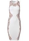 Alternate View Embroidered Bodycon Dress