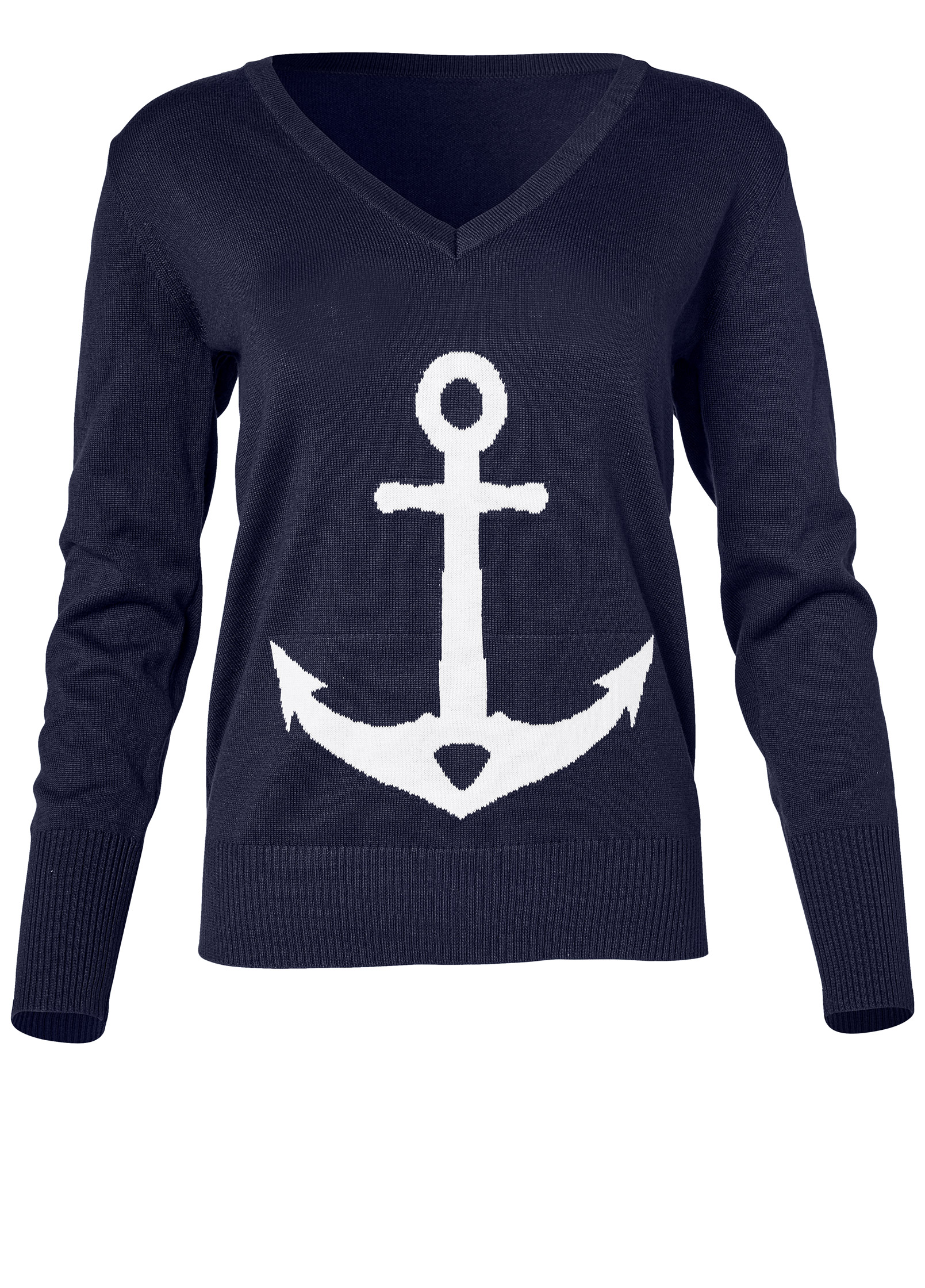 ANCHOR V-NECK SWEATER