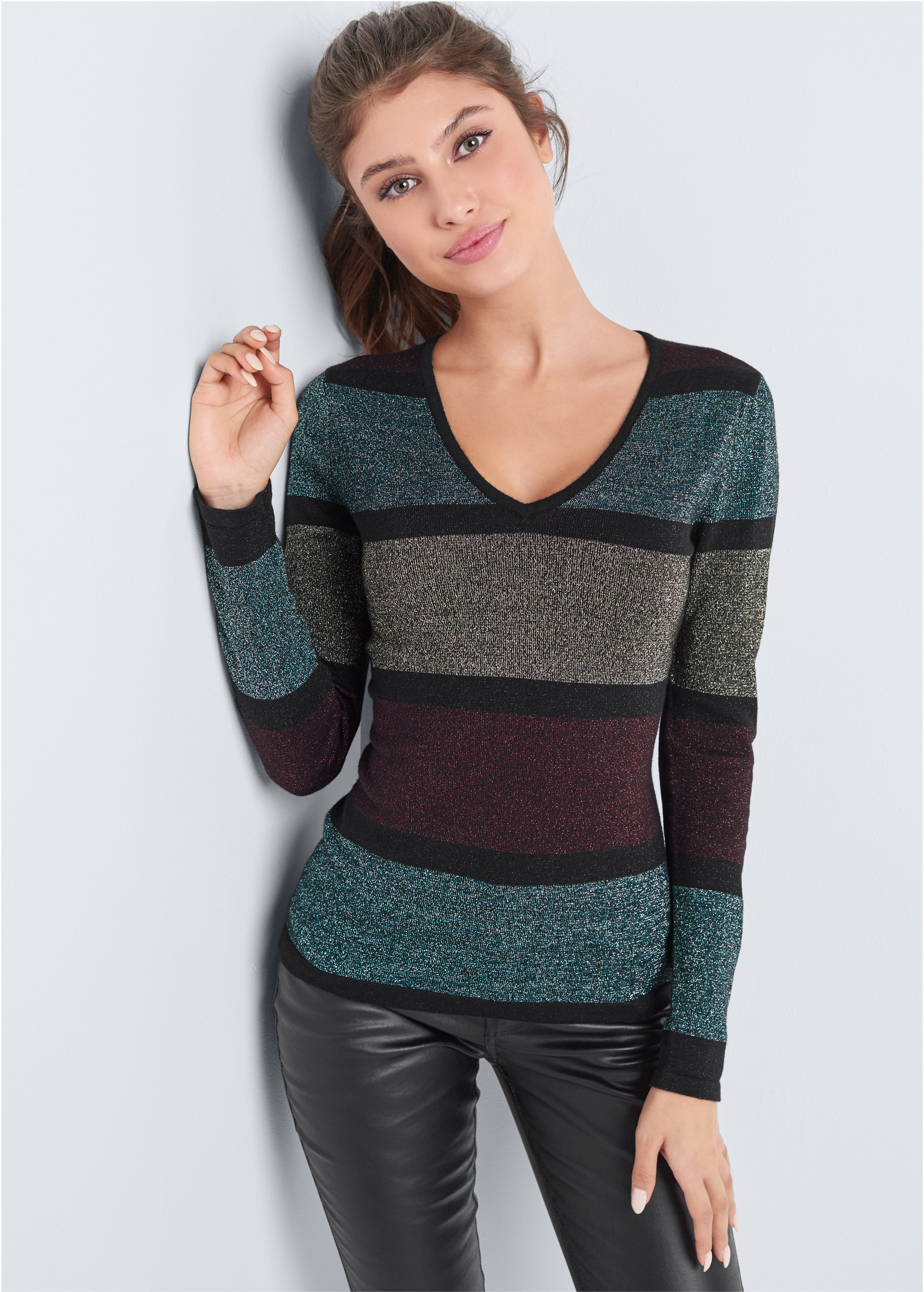 block sweater