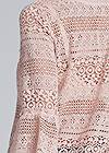 Alternate View Lace Up Detail Lace Top