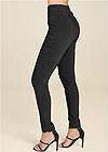 Back view Mid-Rise Slimming Stretch Jeggings