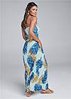 Back View Strapless Maxi Dress