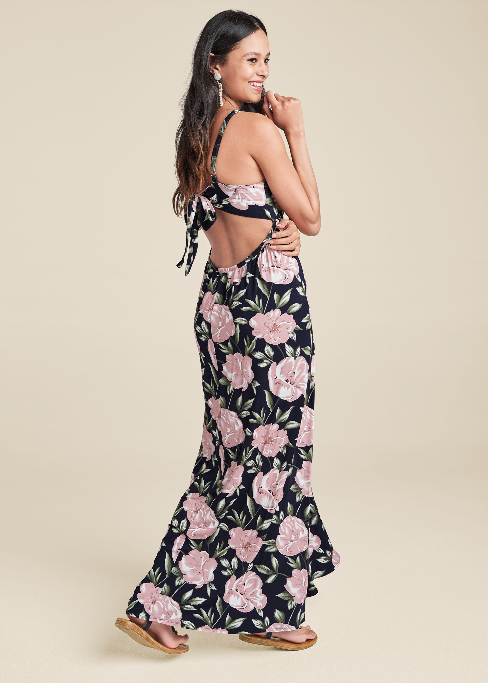 Venus floral print outlet maxi dress