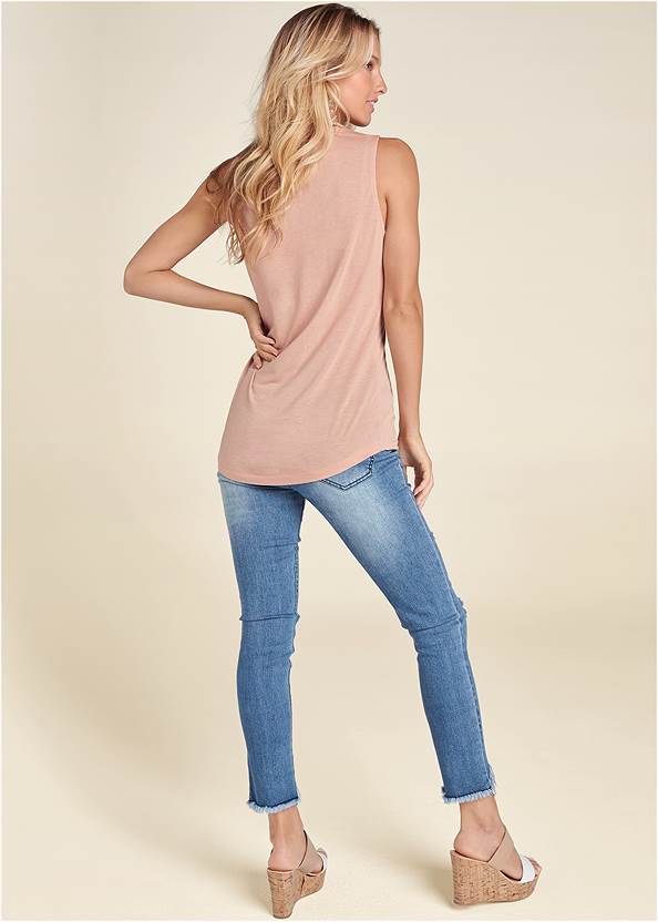 Back View Tie Detail Casual Top