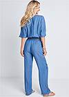 Back View Chambray Jumpsuit