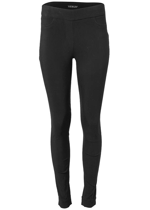 Alternate View Mid Rise Slimming Stretch Jeggings