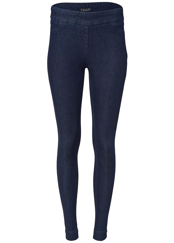 Alternate view Mid Rise Slimming Stretch Jeggings
