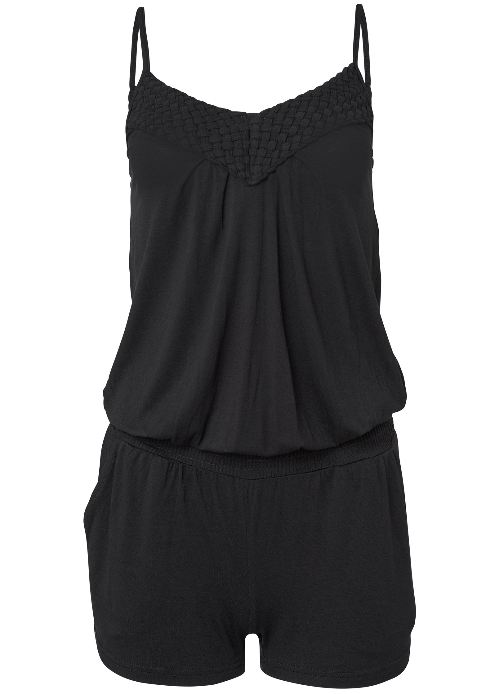 CASUAL ROMPER in Black | VENUS