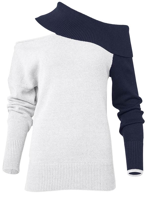 Alternate View One-Shoulder Sweater