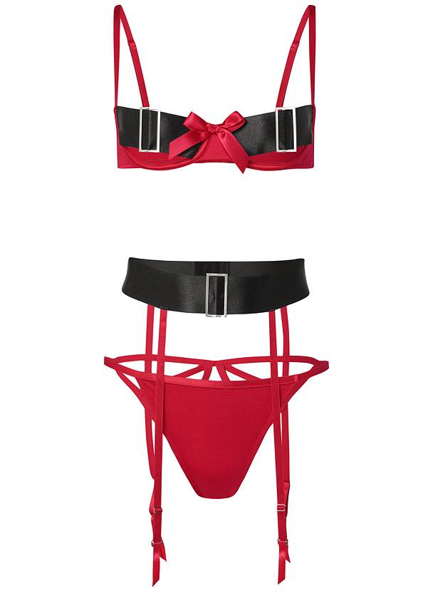 Ghost with background  view Open Cup Santa Bra Set