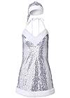 Ghost with background  view Sequin Santa Chemise