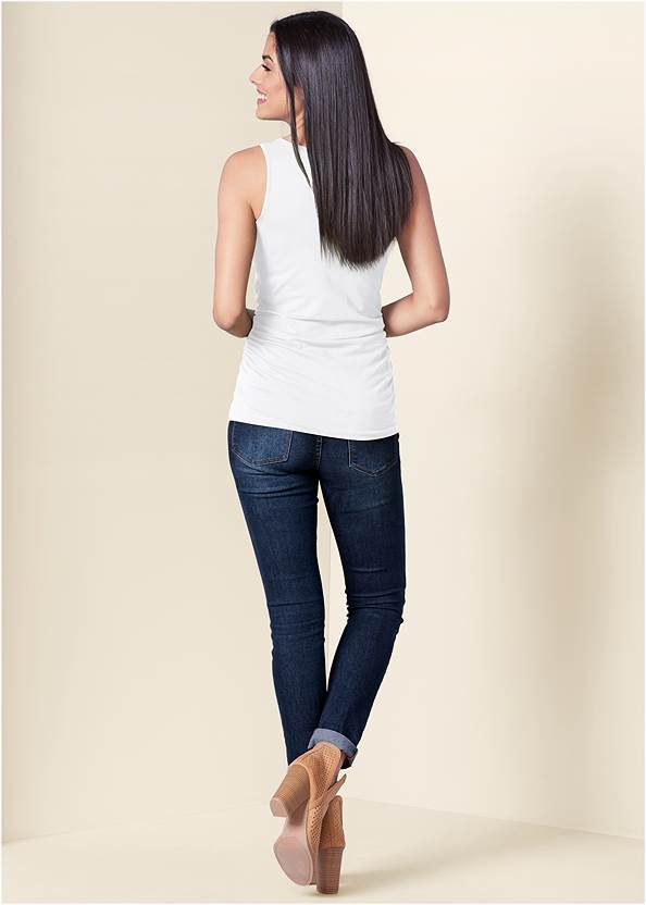 Back View Square Neck Tank Top