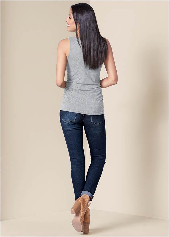 BACK View Square Neck Tank Top