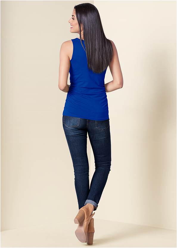 BACK View Square Neck Tank Top