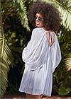 Back View Mesh Cover-Up Dress