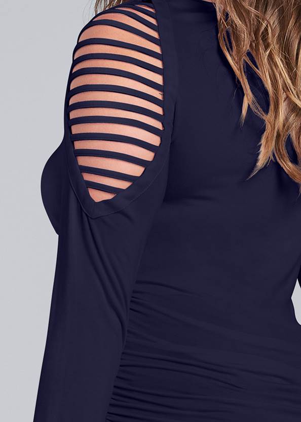 Alternate View Cut Out Cold Shoulder Top
