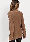 Cropped back view Pearl Detail Sweater
