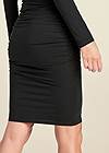 Alternate View Ruched Long Sleeve Dress