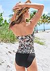 Back View Jet Set Belted Tankini Top