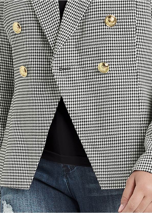 Alternate View Houndstooth Double Breasted Blazer