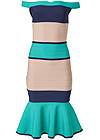 Ghost with background  view Color Block Bandage Dress