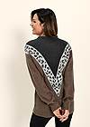 Back View Leopard Stripe Sweater