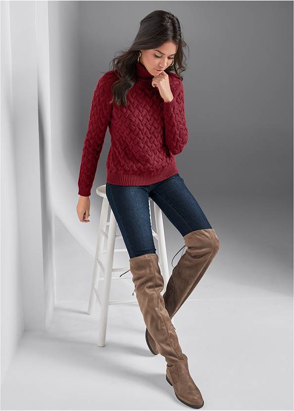 Alternate View Over-The-Knee Stretch Boots