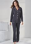 Full front view Collared Pajama Set