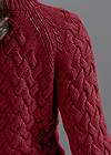 Alternate View Cable Knit Turtleneck Sweater