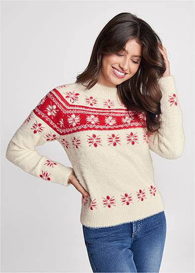 Snowflake Eyelash Sweater